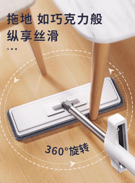2025免手洗平板拖把新款家用一拖净干湿两用懒人拖布地神器