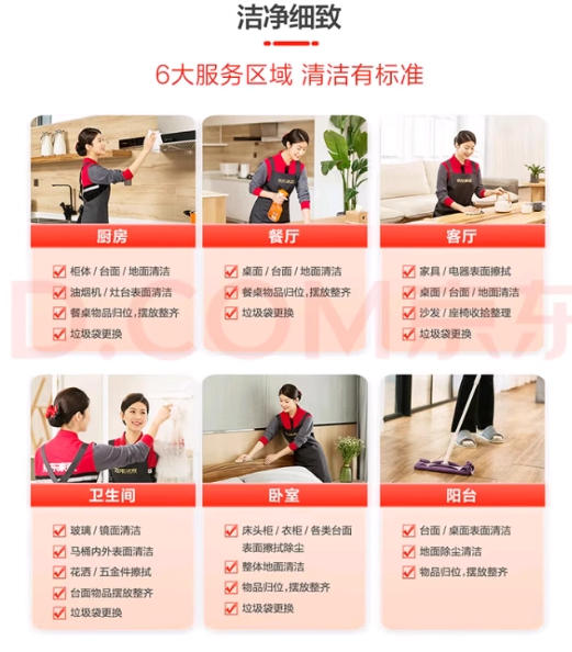 京东家政保洁2小时日常室内打扫卫生全国可用2小时候上门清洁服