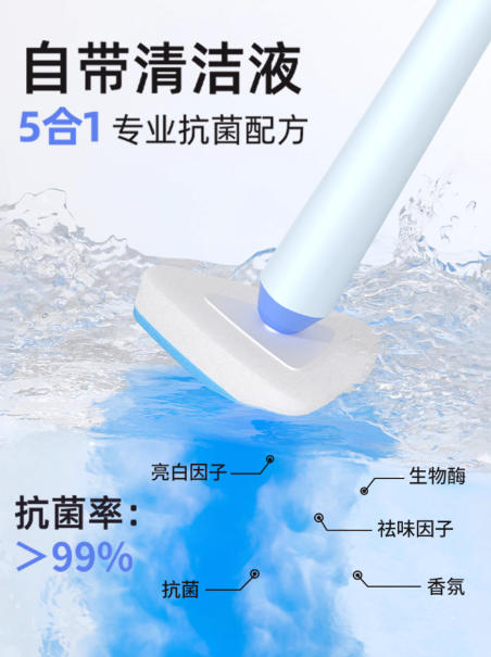 一次性马桶刷家用无死角2025年新款洗厕所刷子头壁挂清洁神器